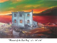 MOMENT OF THE LAST RAY, Newfoundland, Canada, Oil on Canvas